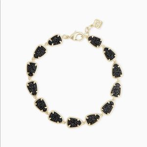 Kendra Scott - Susanna Gold Link Bracelet In Black Drusy